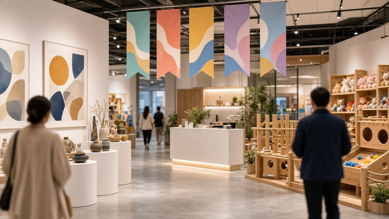 文创展示与互动游艺活动空间